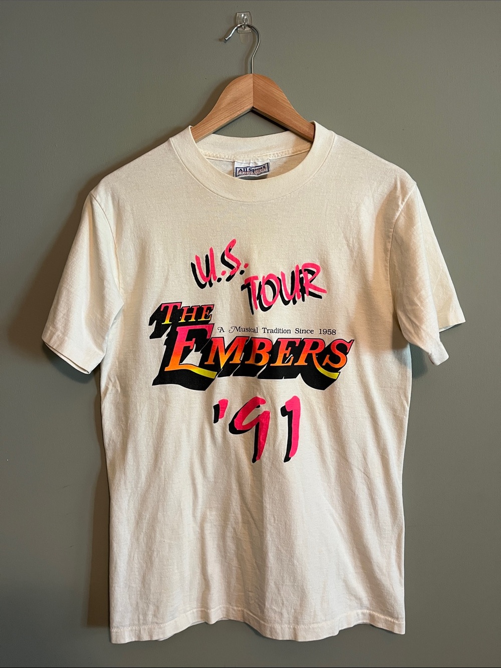 The Embers '91 Tour Vintage Graphic Tee - Off White